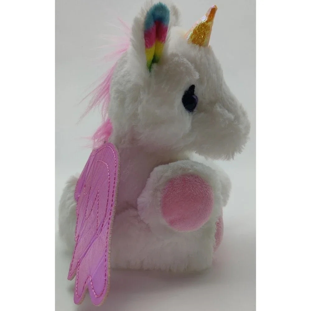 Barbie Pets Unicorn Pegasus Pink Wing Rainbow Ear Plush Stuffed Animal 6